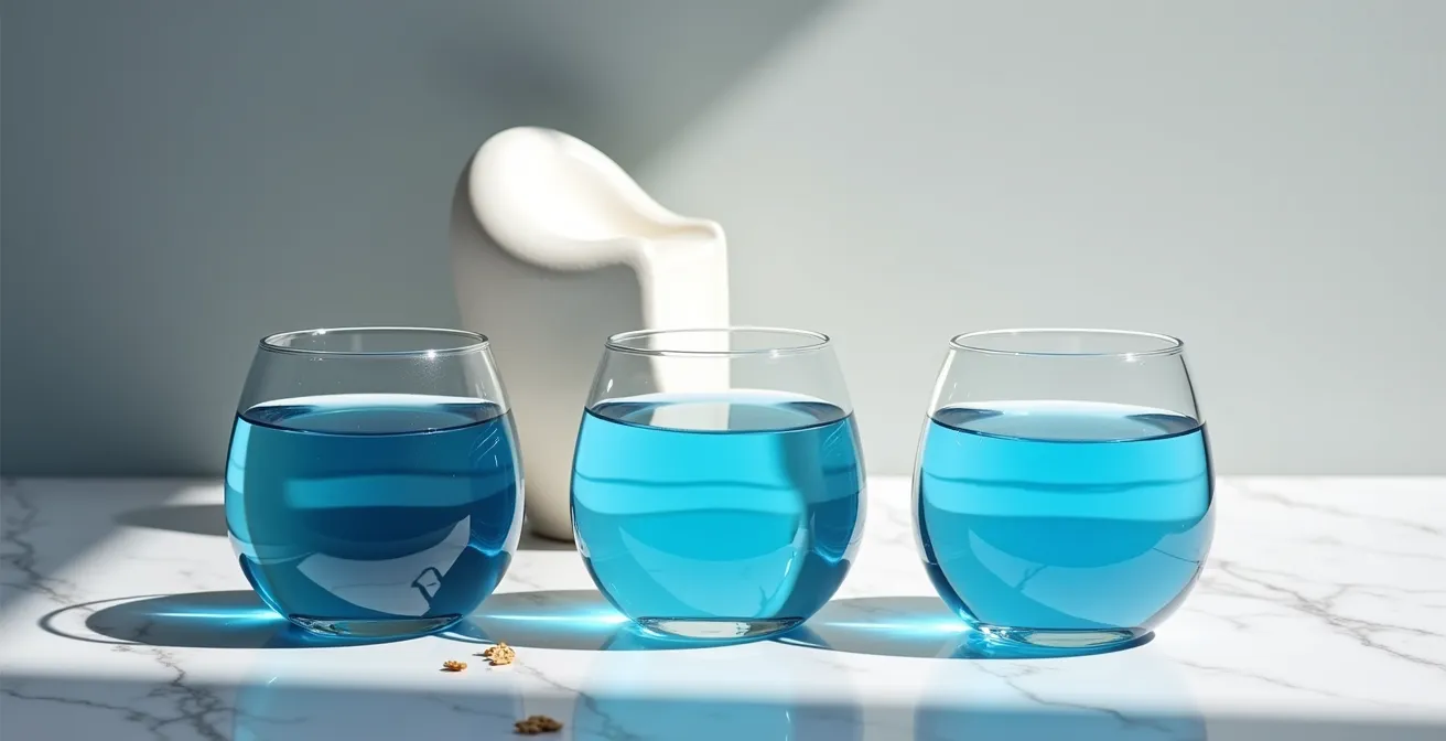 Visual comparison of water usage in different milk production methods